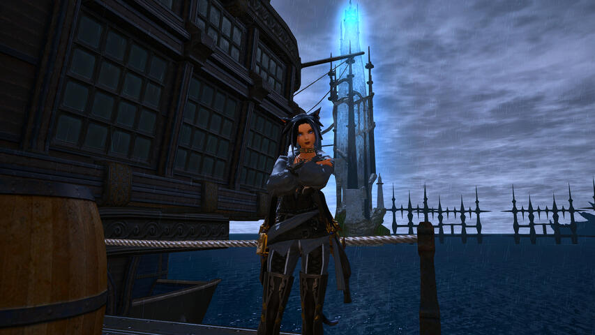 Standing at the Ship