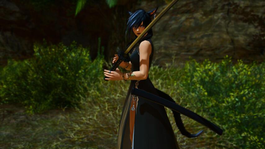 You will only see her with her Samurai sword when she's serious